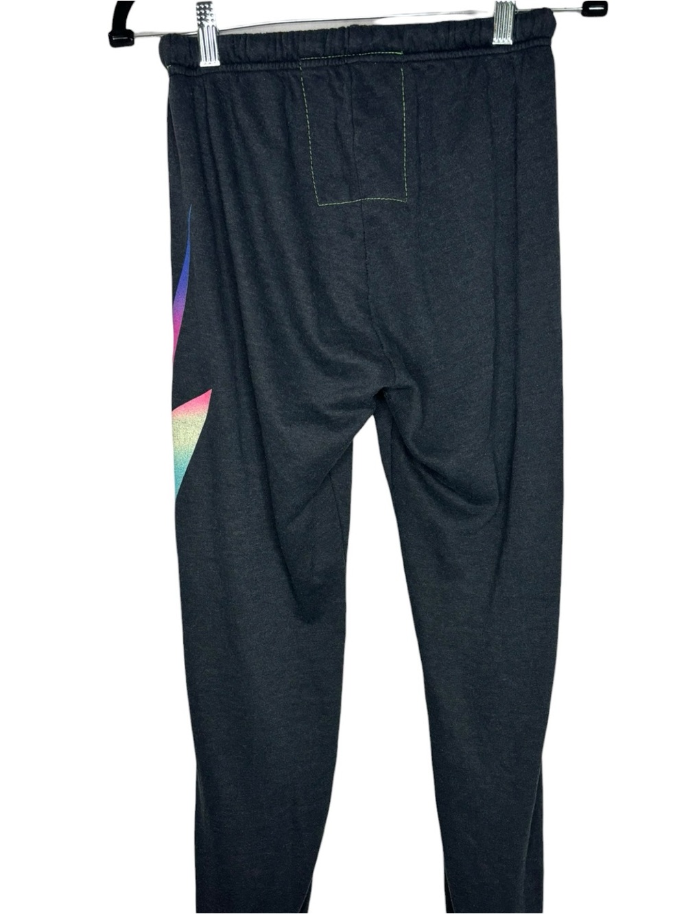 Aviator Nation Ombré Lightning Bolt Jogger Sweatpants Large Casual Loungewear - Picture 3 of 13